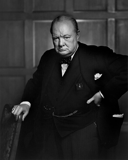 Portrait of Winston Churchill